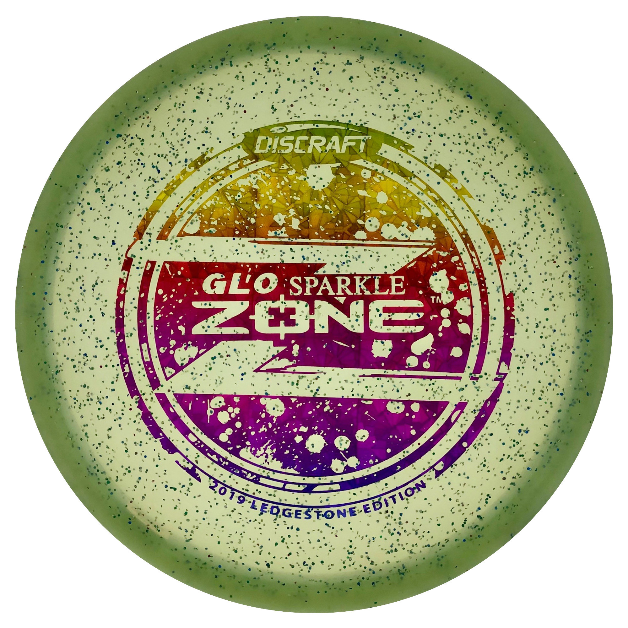 Discraft Z Glo Sparkle Zone Ledgestone 2019 Limited Edition Powergrip